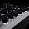 thumbnail image 2 of Nuur - Parrilla de Gas Empotrable 6 Quemadores, Cocina con Potencia y Estilo, Vidrio Templado 8mm, Quemador Triple, Perillas Iluminadas, Hierro Fundido, Anti-Fugas FFD, Gas LP y Natural, Blanco, 2 of 8