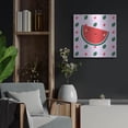 thumbnail image 4 of Luxe Metal Art 'Cute Watermelon' by Luxe Portfolio, Metal Wall Art, 24"x24", 4 of 8