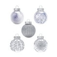 thumbnail image 2 of 30ct Christmas Ball Ornaments-60mm/2.36" Shatterproof Clear Plastic Xmas Balls Baubles Set with Stuffed Delicate Sparkling, Hanging Christmas Tree Decorations, 2 of 3