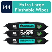 DUDE PRODUCTS Dude Wipes Extra Large Mint Chill Flushable Wipes 3 - 48 Wipe Packs