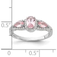 thumbnail image 5 of Sterling Silver Rhodium-Plated Nano Crystal And Cz Ringsize 7 (Width 1.7 To 2.5) - Jbsp, 5 of 5