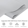 thumbnail image 7 of BPS Outdoor Roller Shades Porch Blinds, 5% Openness UV Protection Cordless Solar Fabric Sun Shade for Patio Gazebo Pergola, 4'W x 8'H, Light Gray, 7 of 7
