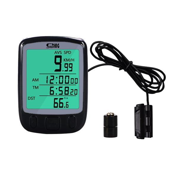Wired Bicycle Computer English Large Digital Bike Computer Odometer Speedometer