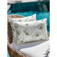thumbnail image 4 of Waterproof Outdoor Throw Pillows with Inserts 12"x20", Sage Green Spring Floral Soft Decorative Pillowcases for Couch Bedroom, Summer Botanical Watercolor Vintage Pillow Covers for Sofa Living Room, 4 of 8