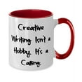 thumbnail image 2 of Nice Creative Writing, Creative Writing Isn't a Hobby. It's a Calling, Cute Birthday Two Tone 11oz Mug For Friends, 2 of 2
