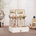 thumbnail image 4 of Multi-Functional Jewelry Stand, Necklace, Bracelet, Earring, and Chain Organizer Holder for Home (White), 4 of 7
