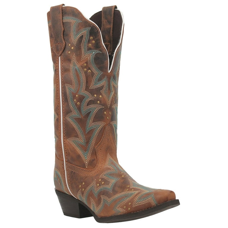 Laredo Women's Adrian Wide Calf Western Boot Snip Toe 52412 M