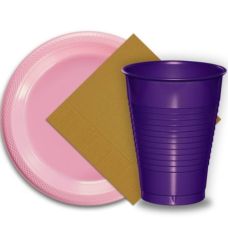 50 Pink Plastic Plates (9\ 50 Pink Plastic Plates (9\
