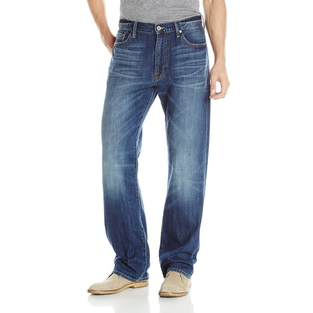 Lucky Brand - Lucky Brand NEW Blue Mens Size 34x30 Relaxed Fit Straight ...