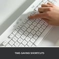 thumbnail image 5 of Logitech Signature K650 Comfort Full-Size Wireless Keyboard with Wrist Rest, BLE Bluetooth or Logi Bolt USB receiver, Deep-Cushioned Keys, Numpad, White, 5 of 10