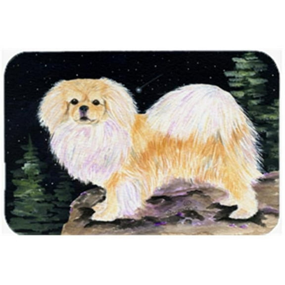 Starry Night Tibetan Spaniel Mouse Pad