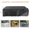 thumbnail image 4 of UMINEUX Outdoor Waterproof Furniture Covers, Patio Sectional Furniture Set Covers (Black, 110"L x83"W x 28"H), 4 of 7