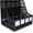 Black, variant on SAYEEC Vertical File Holder 4-Compartment Vertical Desktop Document Organizer for Home, Office, Gray
