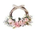 thumbnail image 4 of AMLESO Artificial Flower Garland Decorative Spring Wall Hanging Round for Wedding Decor Pink, 4 of 8