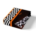 thumbnail image 4 of Erosebridal Racing Flag Comforter Cover Queen, Checkered Duvet Cover Queen, Neon Geometry Decor, Reversible 3-Piece（No Comforter）, 4 of 7