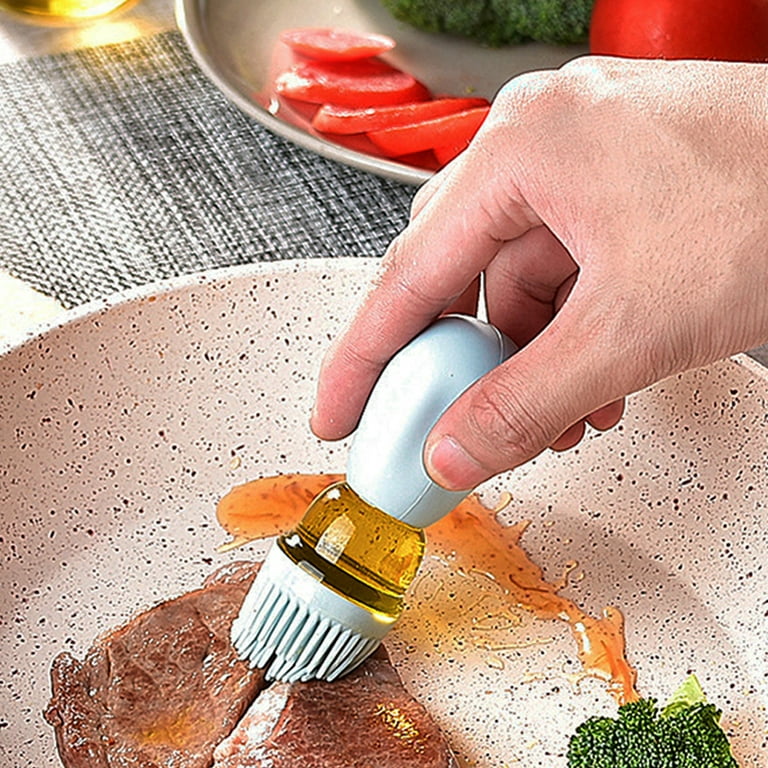Olive Oil Bottle With Silicone Brush – Kitchen Sidekiks