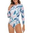 thumbnail image 1 of Traje de baño deportivo de manga larga, traje de baño de una pieza, traje de surf sexy para mujer, 1 of 5
