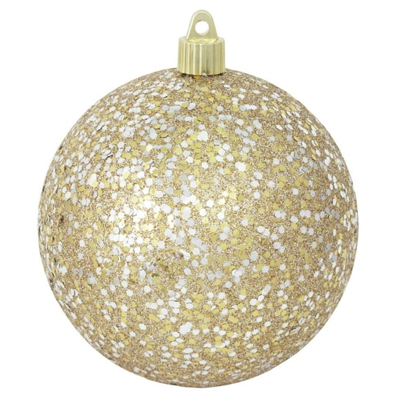 4ct Gold and Silver Shatterproof Christmas Ball Ornaments 4.75" (120mm)
