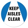 thumbnail image 1 of SignMission FD-2-C-16-99985 Coronavirus Vinyl Decal - Keep Aisle Clear, 1 of 1