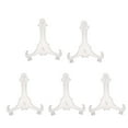 thumbnail image 1 of 5pcs Placa De Plástico Plegable Pantalla Caballete Soporte Foto Titular Estante Claro 10 Cm SM SunniMix Soporte de exhibición plegable, 1 of 8