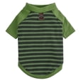 thumbnail image 2 of Deago Dog Striped T-Shirt with Leash Ring Warm Breathable Winter Pet Apparel Colorful Soft Puppy Sweatshirt Clothes for Small to Medium Dogs Puppy (Green, M), 2 of 8