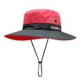 thumbnail image 2 of Womens Ponytail Sun Hat UV Protection Bucket Hats Foldable Wide Brim Hat for Beach Fishing Hiking, 2 of 8