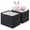 Black, variant on Pinksheep Collapsible Storage Cubes,13" Fabric Storage Bins,Foldable Cube Closet Organizer Basket Bin,Beige,2 Pack