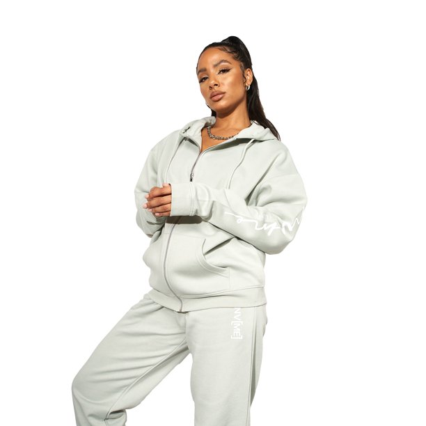 NVME - Sudadera con Cremallera Cosetta para Mujer (Salvia)