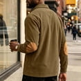 thumbnail image 5 of Admvng Mens Corduroy Sweatshirt Lapel Long Sleeve Casual Pullover, 5 of 9