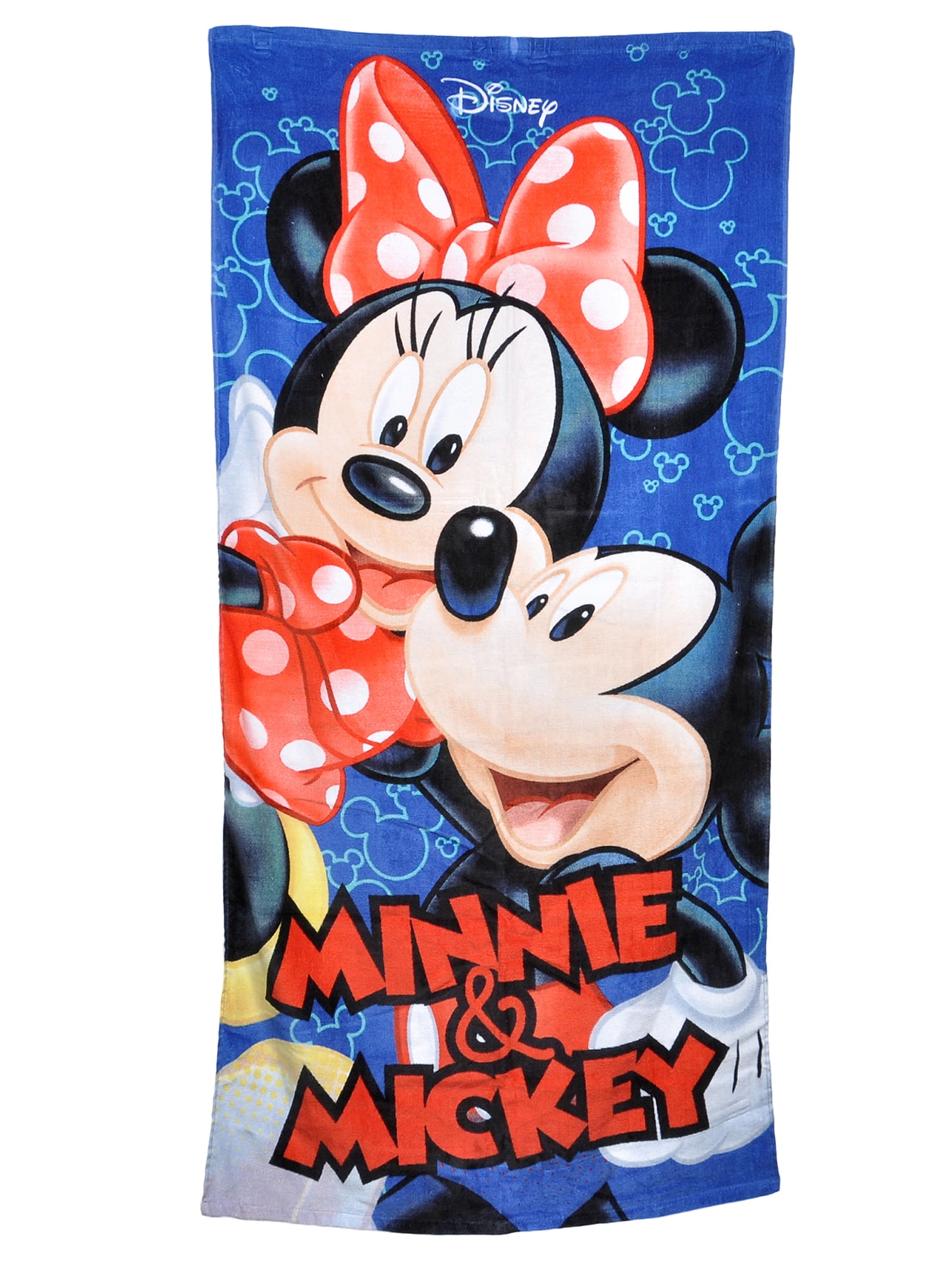 Disney Mickey & Minnie Mouse Velour Towel 28x58 Beach BathTowel 