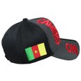 thumbnail image 4 of Cameroon Country Black Red Letter Crest 3-D Patch On Side Embroidered Hat Cap, 4 of 5