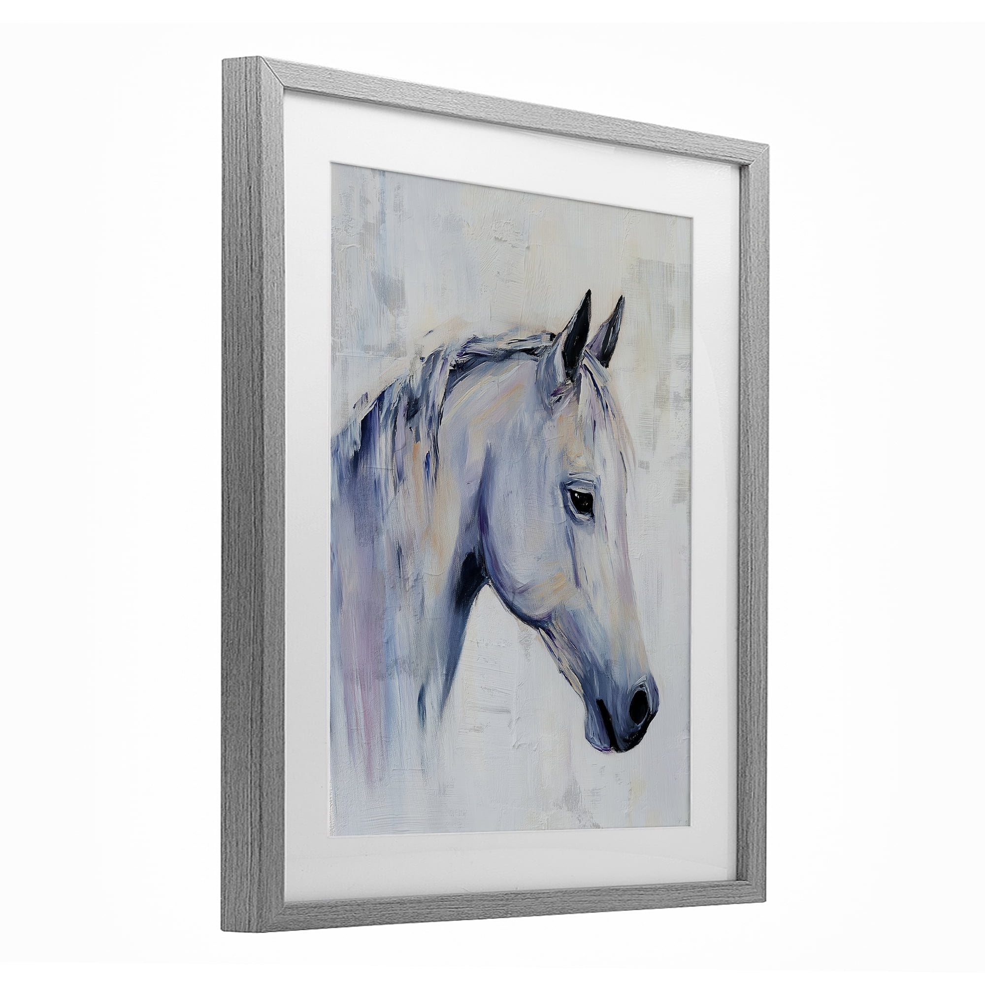 Stupell Industries Majestic Spirit Horse Portrait Gray Framed Print Under Glass, design by Svetlana Aleynikova