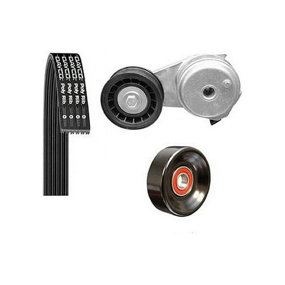 Main Drive Serpentine Belt Drive Component Kit - Compatible with 2001 - 2011 Ford Ranger 4.0L V6 2002 2003 2004 2005 2006 2007 2008 2009 2010