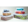 thumbnail image 6 of Food Storage Plastic Containers with Locking Lids, Leak Proof, Airtight, Nested, Set Of 6 BPA Free Dishwasher and Freezer Safe, 6 of 9