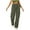 Army Green, variant on cfhntfmh Corduroy Pants for Women Casual High Waisted Elastic Cargo Trouser Loose Fit Wide Leg Pants with Pockets Streetwear