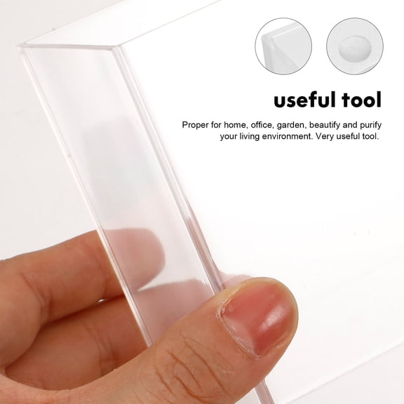 Luxshiny Clear Small Betta Fish Tank Desktop Aquarium Bowl with User Friendly Design for Home Decor