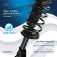 thumbnail image 2 of Detroit Axle - Front Left Strut w/Coil Spring Assembly Replacement for 2007-2010 Ford Edge Lincoln MKX [Excludes Models with 20 inch (508mm) Wheels], 2 of 7