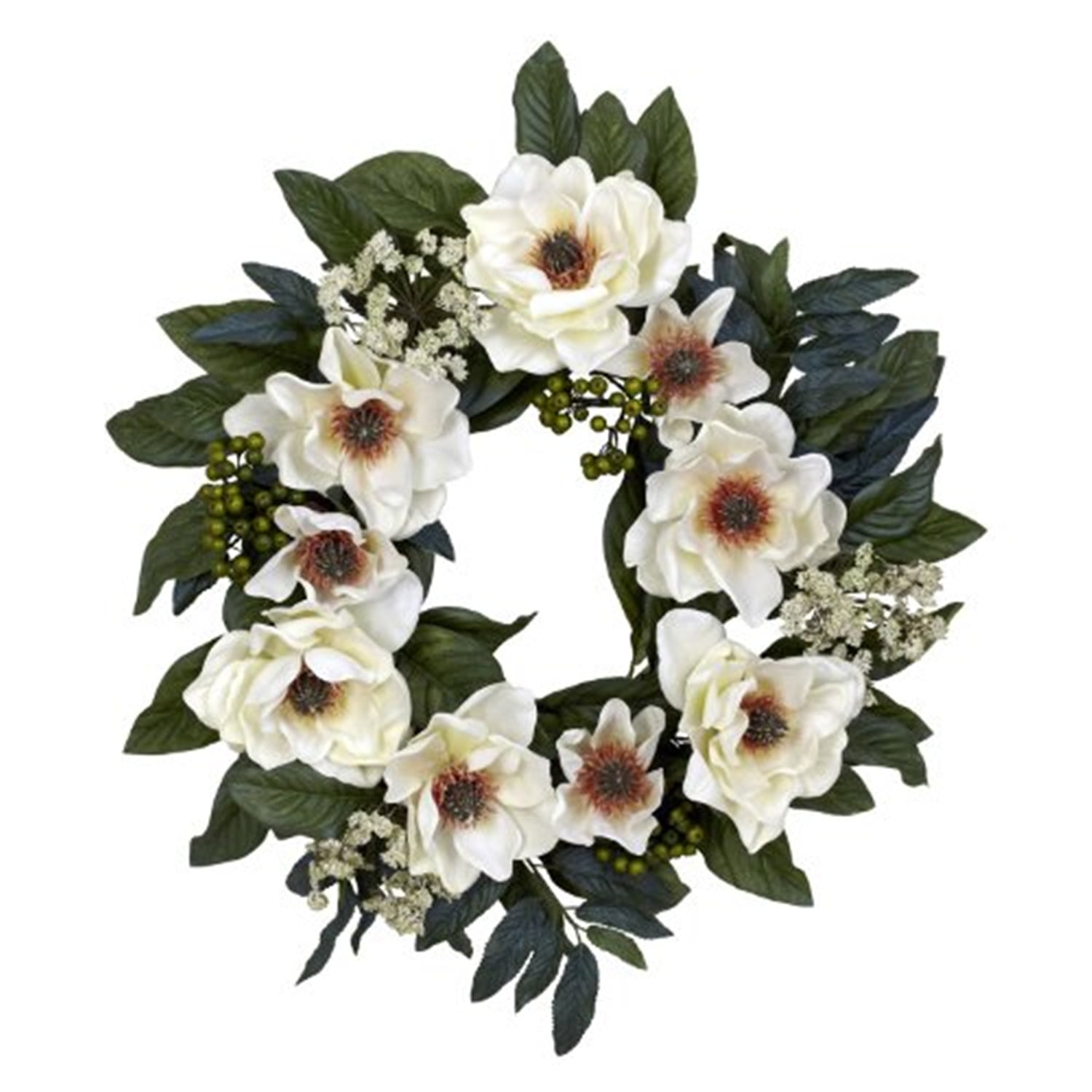 Magnolia Wreath,Hydrangea Wreath,Door Decor,Everyday Wreath,All Year Wreath,Wreath for Door,Fall Wreath,Floral Wreath,Artificial Wreath