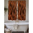 thumbnail image 7 of Bedroom Curtains 63 Inches length, Burnt Orange Forest Window Treatment Curtain Drapes, Pine Trees Modern Mysterious Art Rod Pocket Curtain Panels for Living Room Kitchen, 42"x63", 2 Panels, 7 of 7