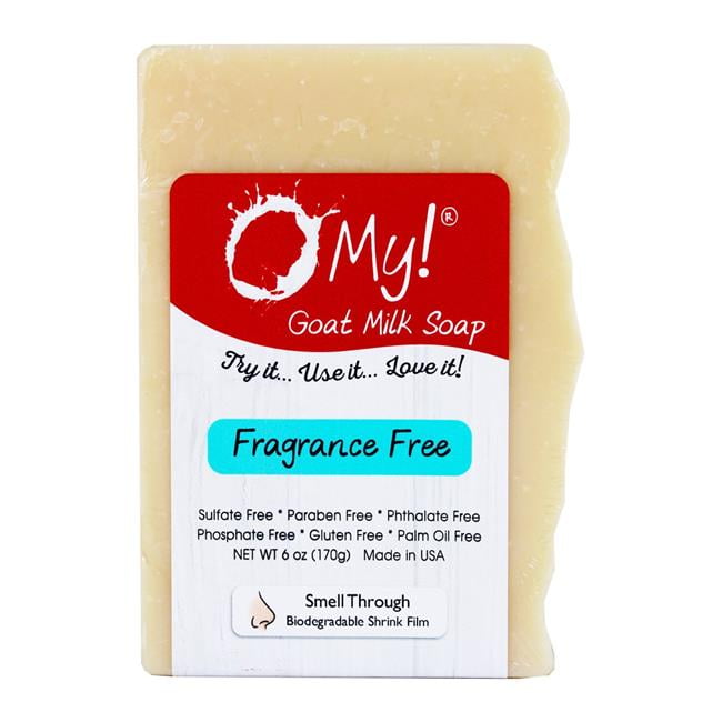 O My 708081 6 oz Goat Milk Fragrance Free Soap Bar