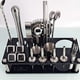 thumbnail image 2 of Juego De Coctelera Shaker Bartender Mixologia Kit 24 Piezas Accesorios De Acero Inoxidable Boston 1 Litro Con Soporte De Acrílico Incluye Recetario Para Cocteles Mezclador De Bebidas Profesional Bar ecomlab Profesional, 2 of 8