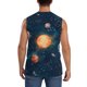 thumbnail image 4 of Balery Solar System And Planets Camisetas sin mangas para hombre, absorbe la humedad y protege contra el mal olor.-X-Large, 4 of 7