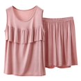 thumbnail image 3 of Bigetiay Women's Crewneck Pullover and Shorts Two Piece Set, Size XXL, 3 of 3