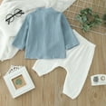 thumbnail image 5 of Futezty Toddler Boys Girls Clothes Fall Winter Outfit Sets, Kids Outfits Sets Long Sleeve Crew Neck Cotton Elastic Waist 6M 1T 2T 3T 4T 5T 2 Piece Everyday, 5 of 5