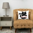 thumbnail image 3 of 3drose, Funny Black Fuzzy Cat Today Is Not Mess Wif Me Day, 16x16 inch Pillow Case, 3 of 5