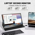 thumbnail image 3 of 12.5-inch Portable Monitor 2K FHD 1920x1080 IPS Display USB-C & HDMI Ultra-Slim Second Screen for Laptop MacBook PC Gaming Phone Travel Black, 3 of 8