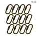 thumbnail image 5 of sweethay Paquete de 12 mosquetones de bloqueo de tornillo para escalada en roca, anillo en D, llavero para acampar al aire libre, ganchos colgantes, Type7 NO7 sweethay HA010907-02, 5 of 6