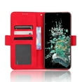 thumbnail image 5 of Case for OnePlus 10T 5G Cover Adjustable Detachable Card Holder Magnetic closure Leather Wallet Case - Red, 5 of 6
