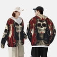 thumbnail image 4 of Lsque Gothic Skull With Roses UPF 50+ Lightweight Sun Protection Men's Women's Long Sleeve Shirt, Hoodie Performance -XX-Large, 4 of 9