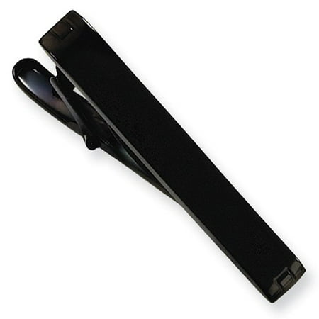 Stainless Steel Black-plated Engravable Tie Bar